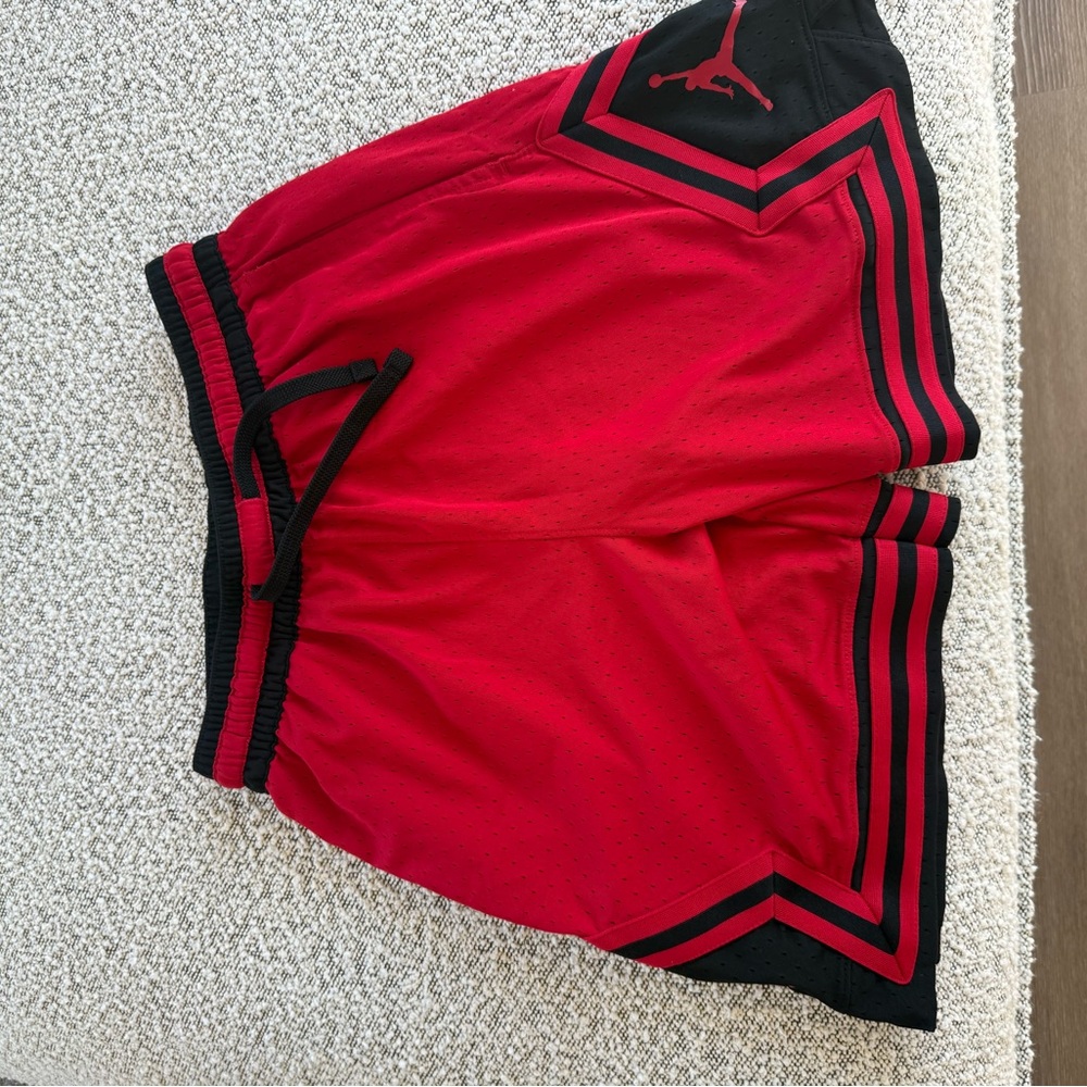 Jordan Red and Black Athletic Shorts